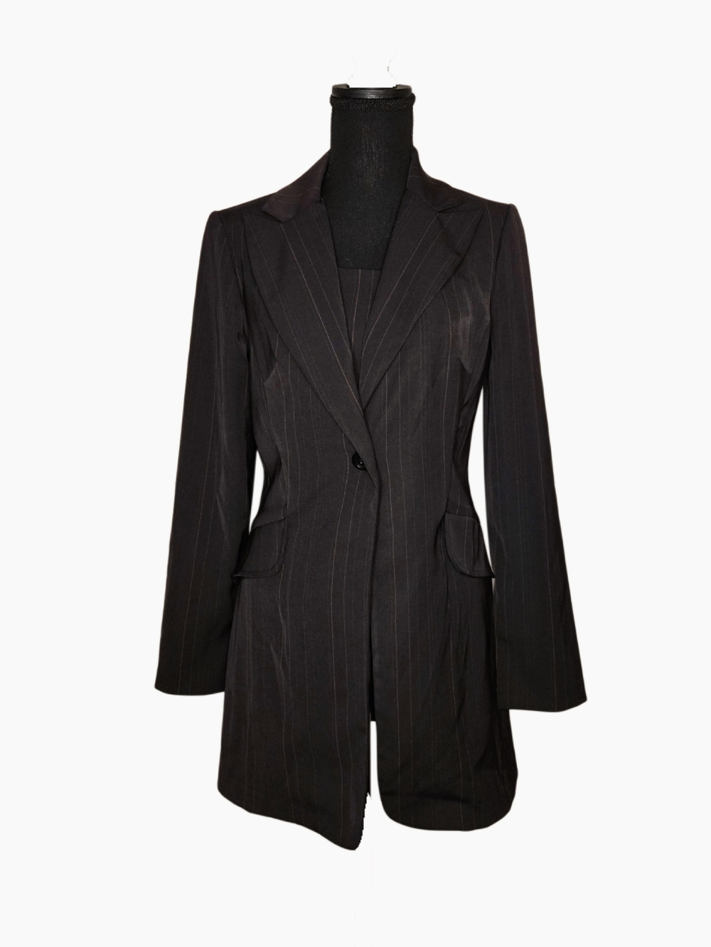 Y2k Charlotte Russe Black Classic Pinstripe Blazer!